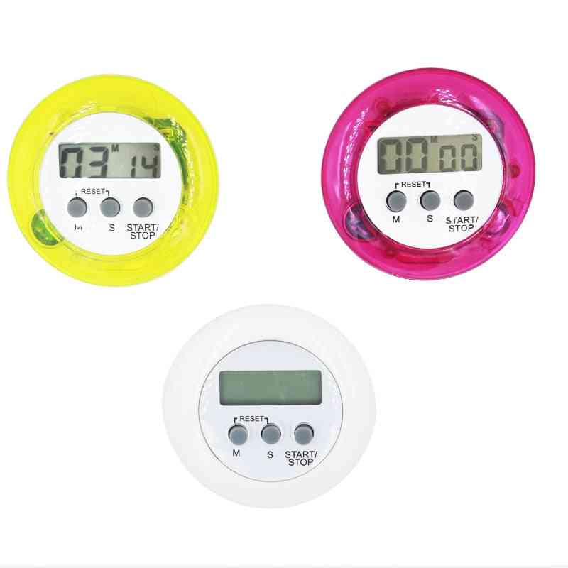 Round Electronic Timer, Lcd Digital Countdown Timing Tool