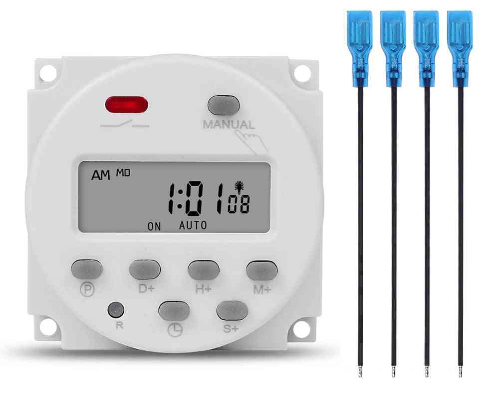 Digital Lcd Timer Switch, Programmable Time Relay Programmer