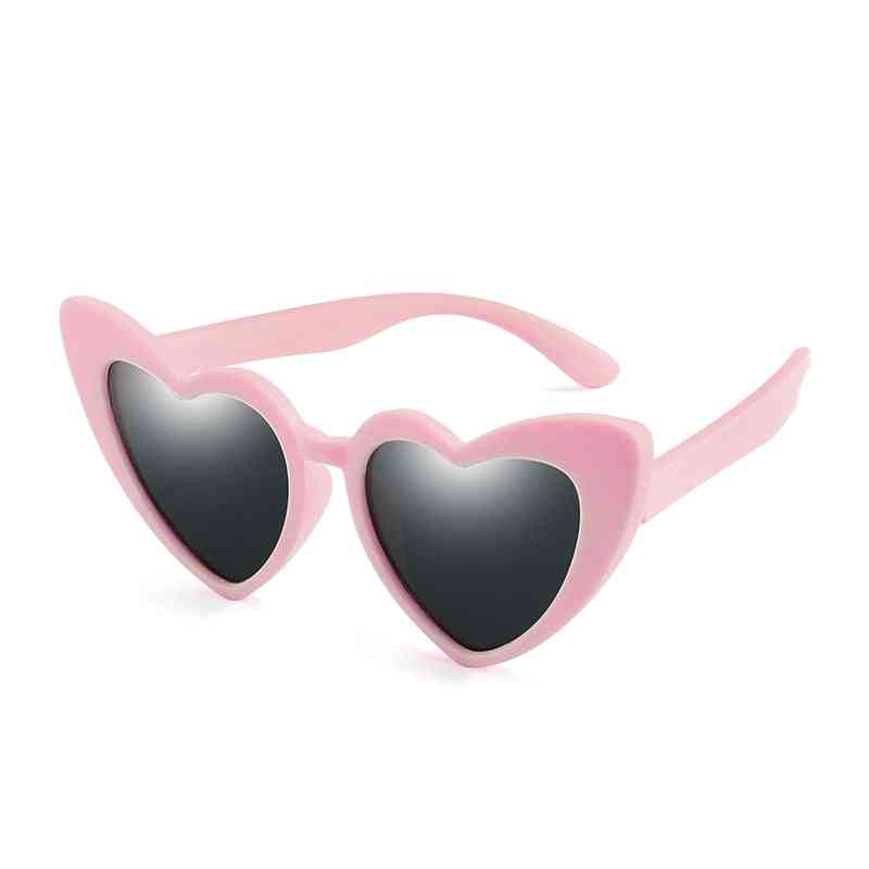 Gafas de sol polarizadas con forma de corazón flexible uv400