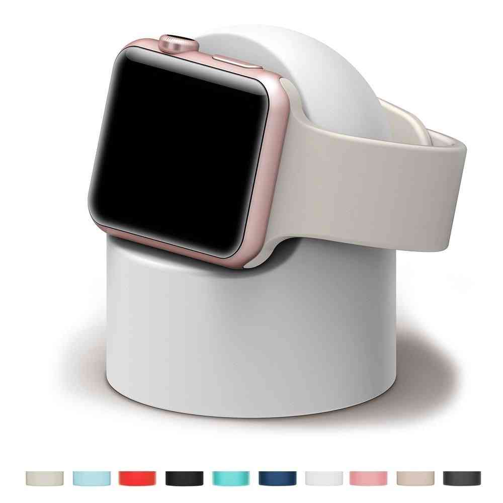 Stojan na hodinky Apple, držák nočního stolku, silikonový nabíjecí dok pro domácnost