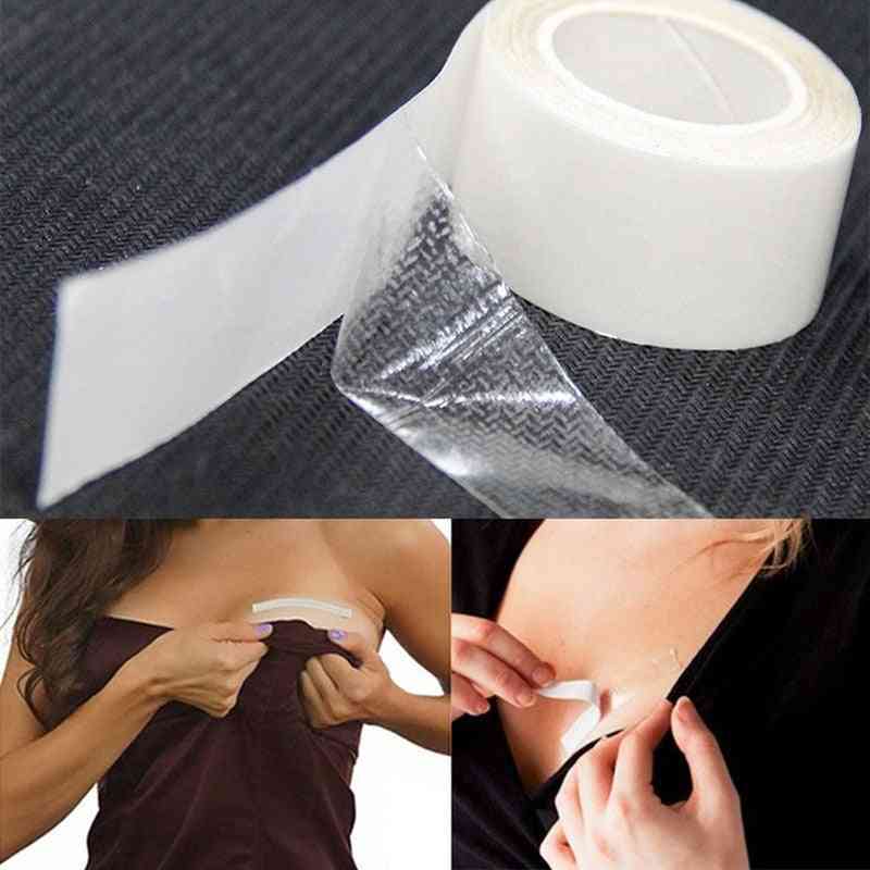 Waterproof Dress Cloth Tape, Double-sided Secret Body Adhesive Breast Bra Strip