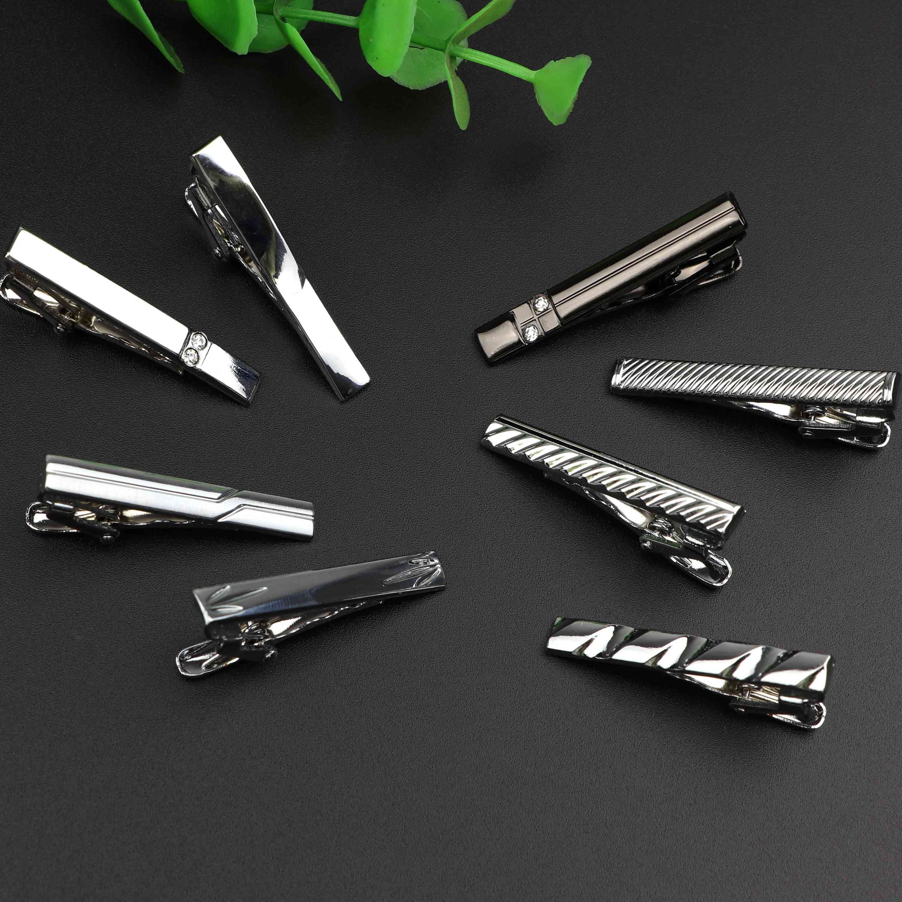 Simple Style- Tie Clip, Metal Exquisite, Practical Pin Clasp Accessories