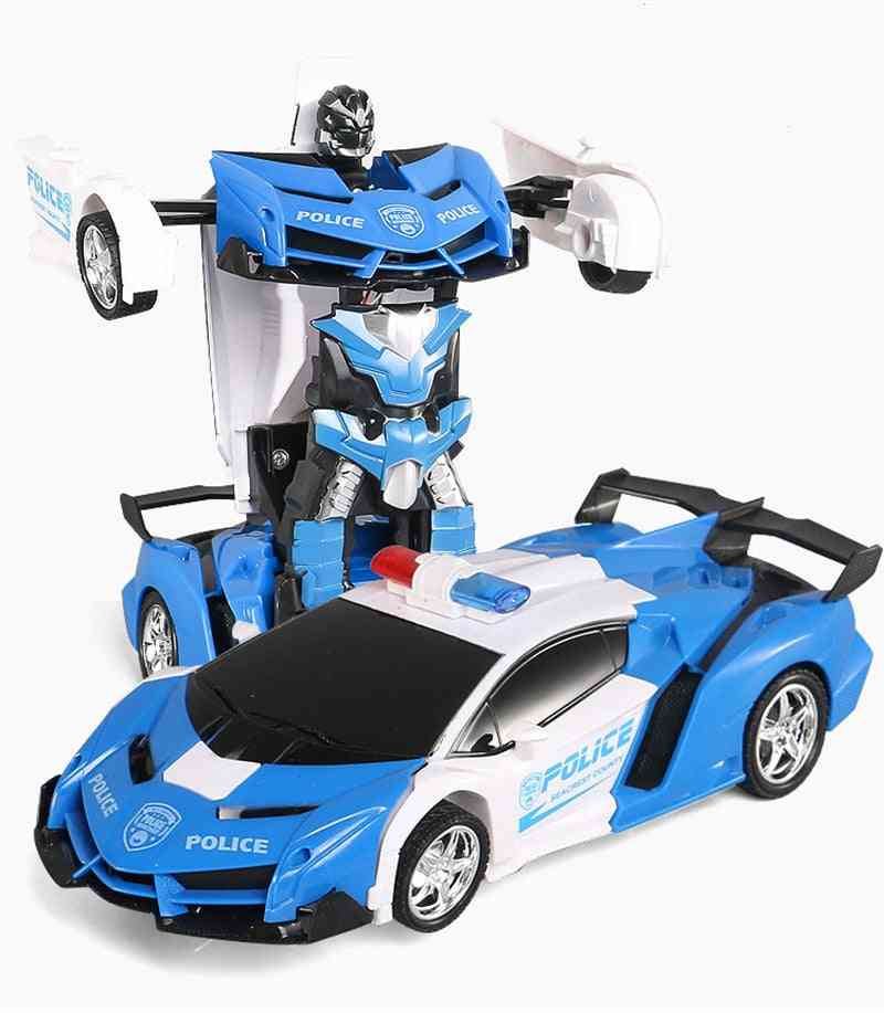 Led-lichttransformatie, robotvervorming, rc-autospeelgoed voor jongen,