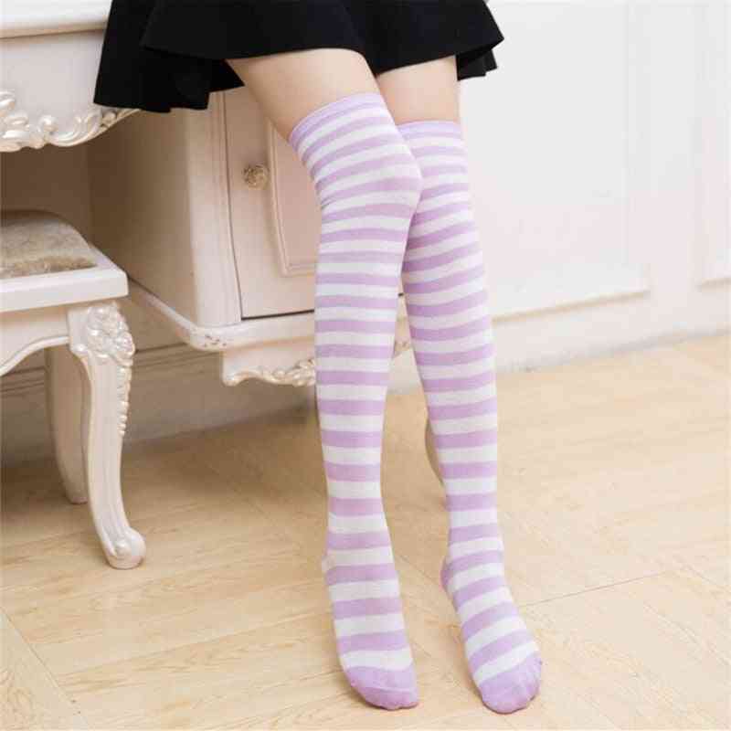 Casual Cotton Thigh Over Knee Acrylic High Socks