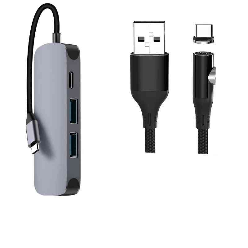 Multi USB c stacja dokująca do laptopa przełącznik