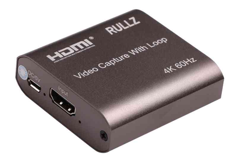 Hdmi Capture Card, Audio/ Video Recording For Live Gaming Streaming