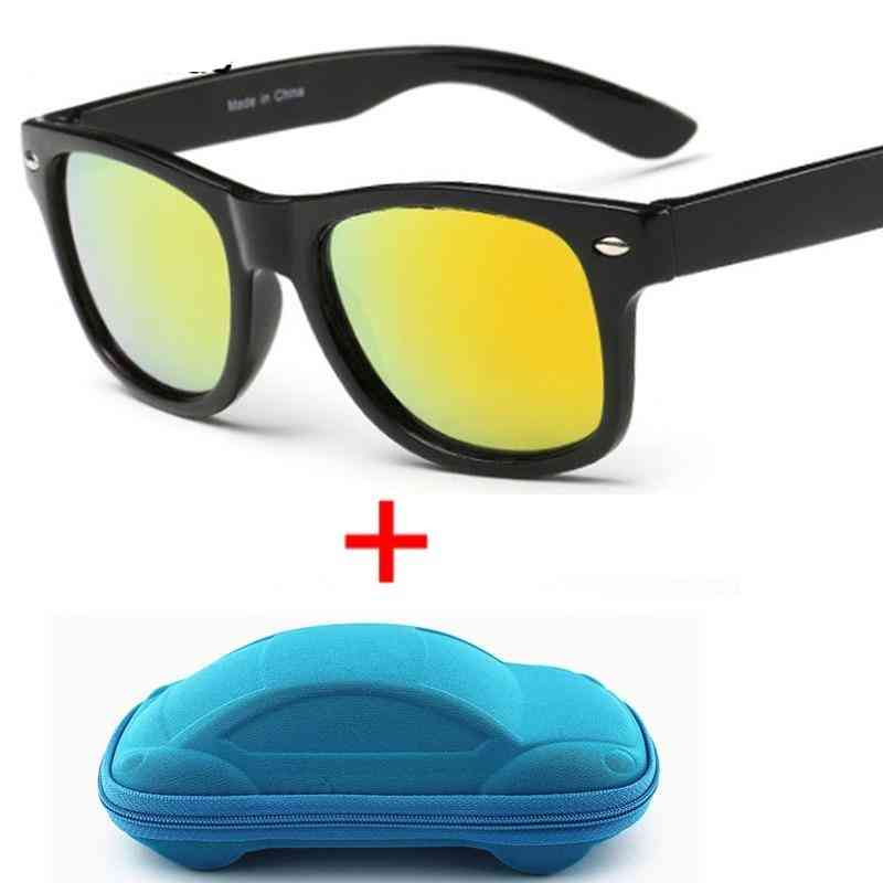 Anti-uv, lentes de recubrimiento, gafas de sol de protección con estuche para y