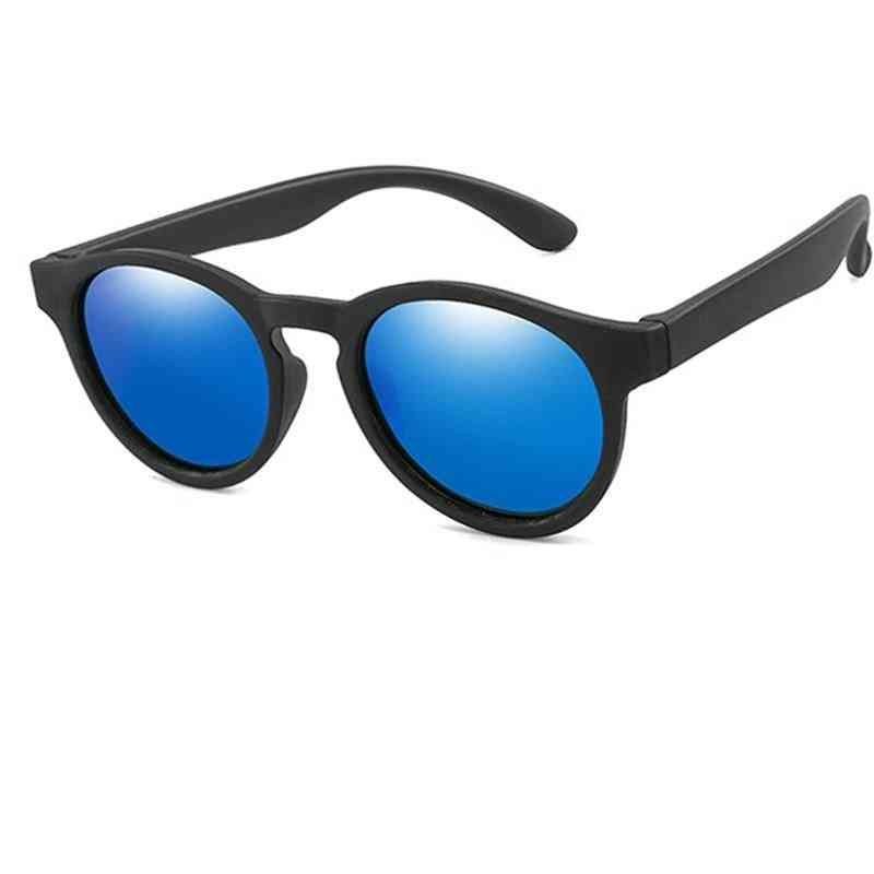 Rund polariserad, silikonsäkerhet, solglasögon, uv400 solglasögon för och