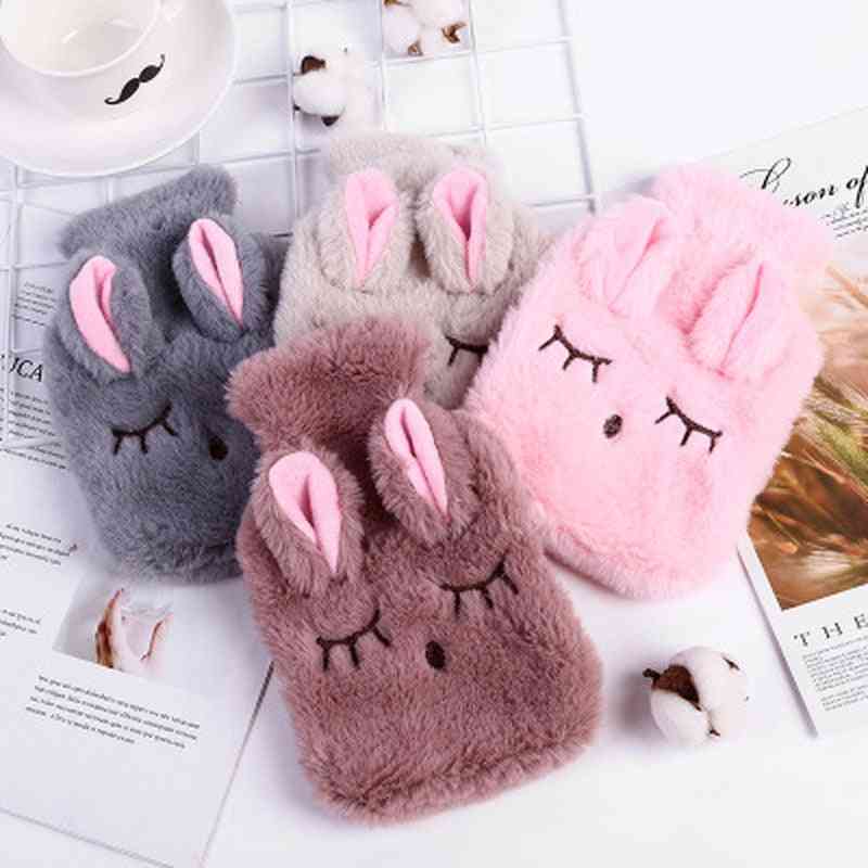 Cute Pvc Stress Pain Relief Therapy Hot Water Bottle Knitted Cover