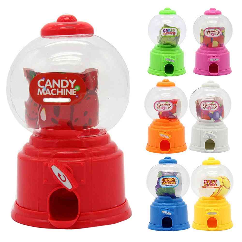 Cute Sweet Mini Candy Machine, Bubble, Gumball Dispenser, Coin Bank, Kids