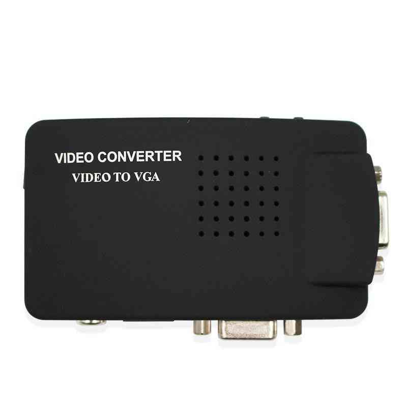 Video-zu-VGA-Konverter mit S-Video, Mini-Box-Ausgang switch