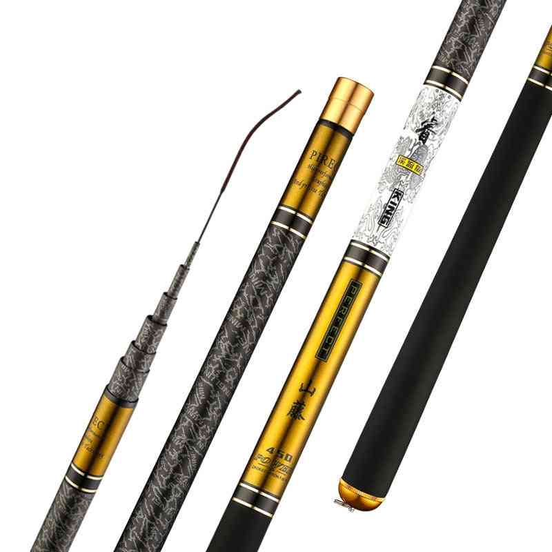 Carbon Fiber Ultra Light Hard Travel Carp Telescopic Fishing Rod