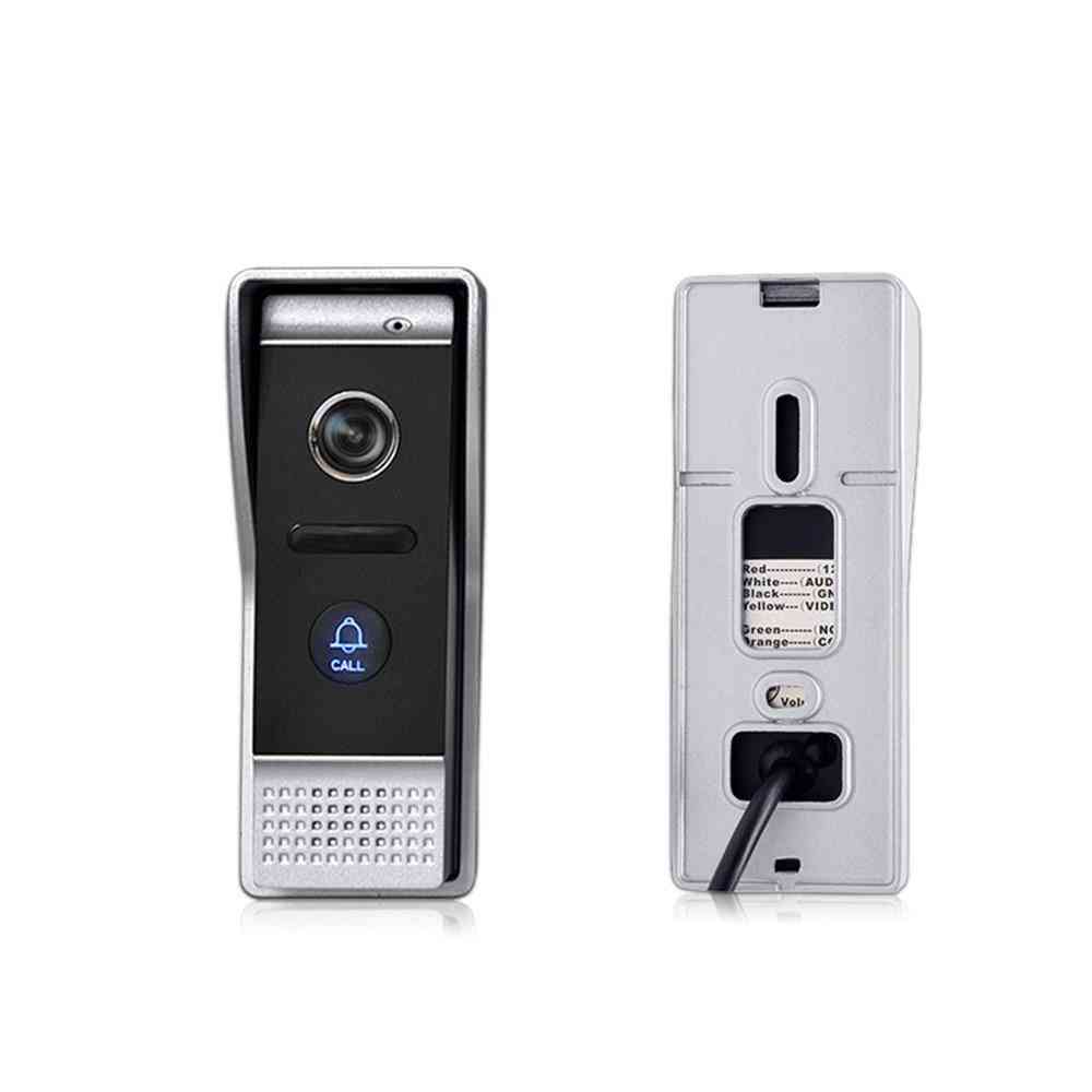 4 Wired Video Door Phone Call Panel