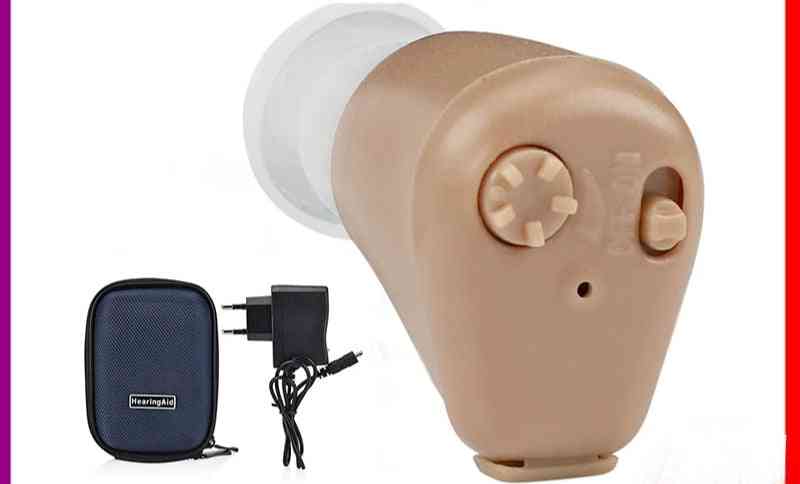 Aparat auditiv baterie reîncărcabilă mini amplificator de sunet invizibil volum reglabil dispozitiv fără fir instrument