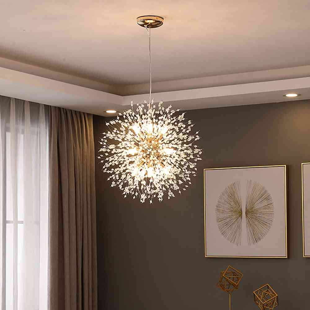Crystal Dandelion Chandelier Lighting Pendant Lamp