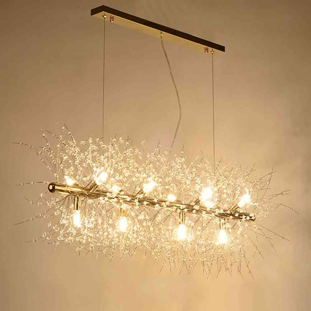 Lampe à suspension d'éclairage de lustre de pissenlit en cristal