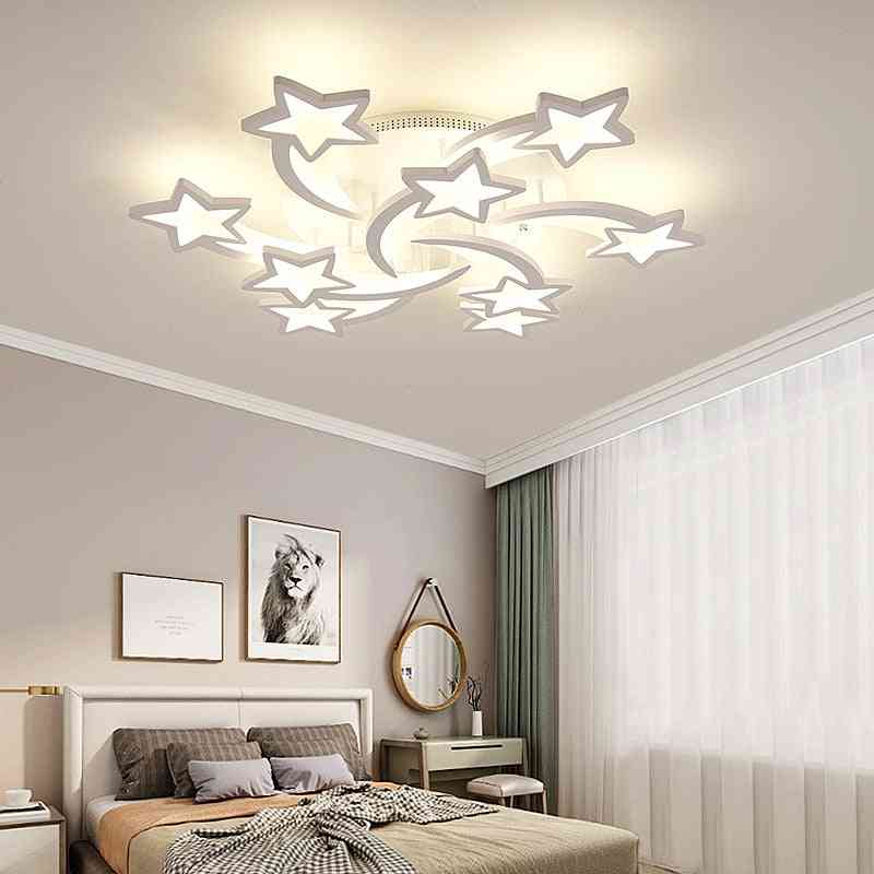Inteligentní led lustr hvězda osvětlení obývacího pokoje/ložnice