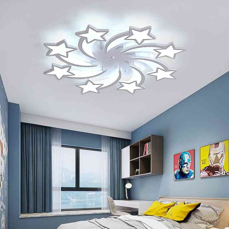 Smart led lysekrone stjerne stue/soveværelse belysning