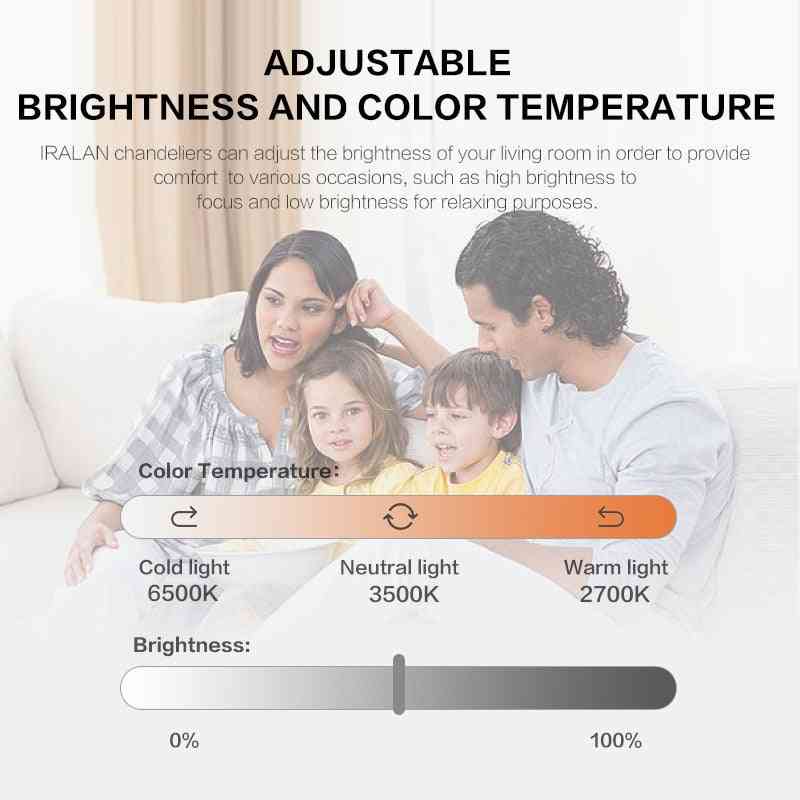 Inteligentné LED lustrové osvetlenie hviezdy do obývačky/spálne