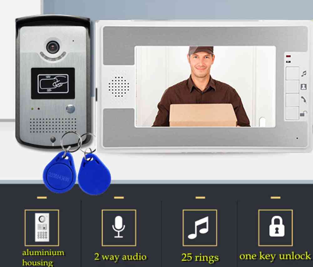 Video Intercom Access Control System, Door Camera, Rfid Electric Lock, Phone Entry