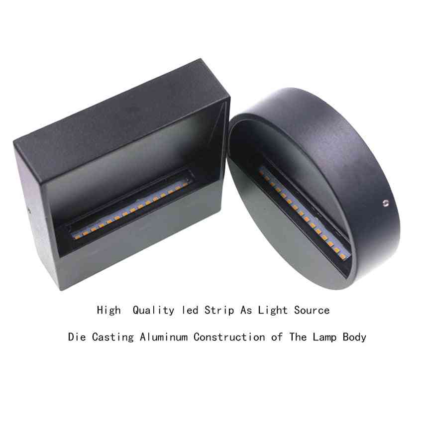 Aluminum- Square /round, Led Stair Light, Wall Lamp For Outdoor