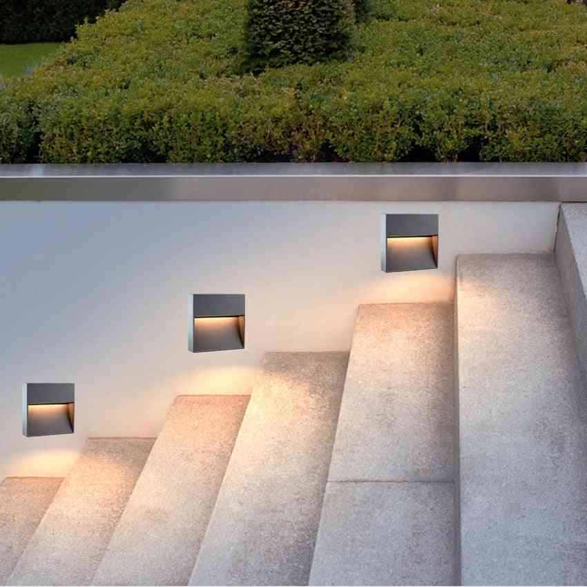Aluminum- Square /round, Led Stair Light, Wall Lamp For Outdoor