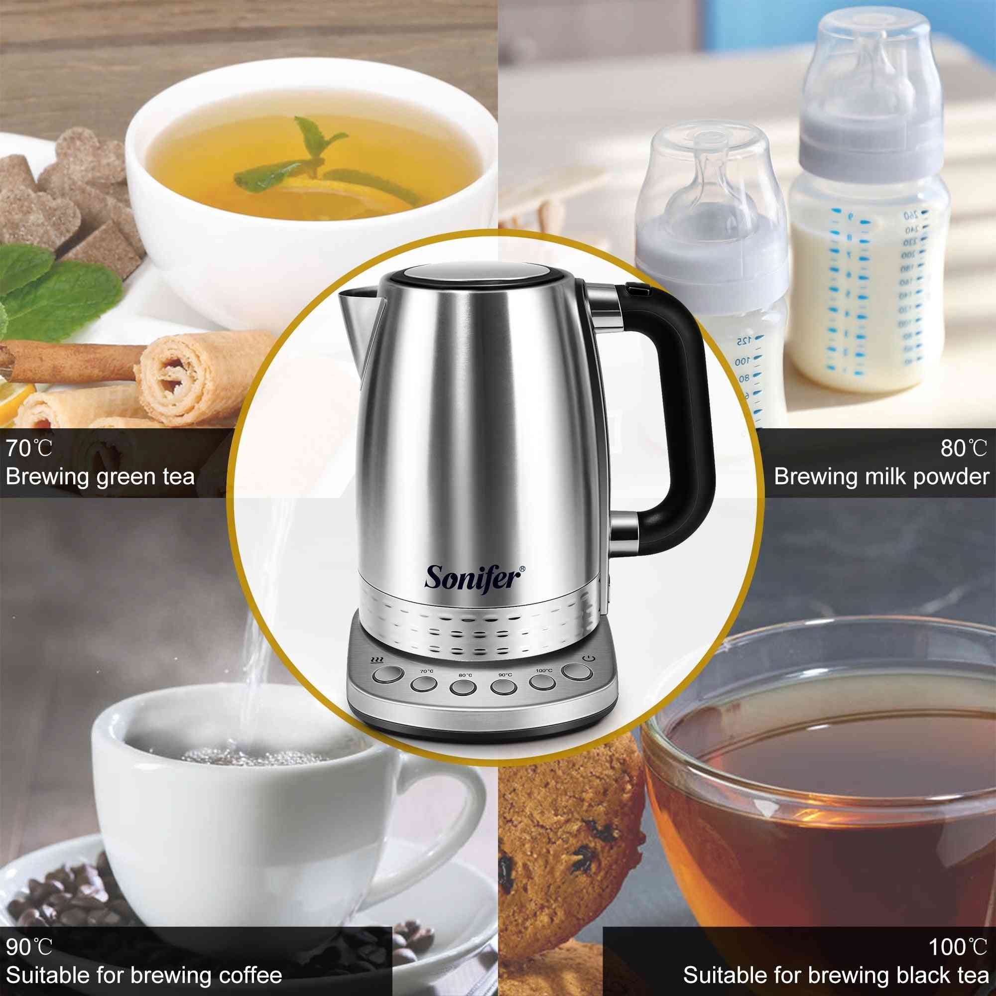 Elektrisch, Edelstahl, Küchenpfeife Wasserkocher Samowar, Tee-Thermokanne