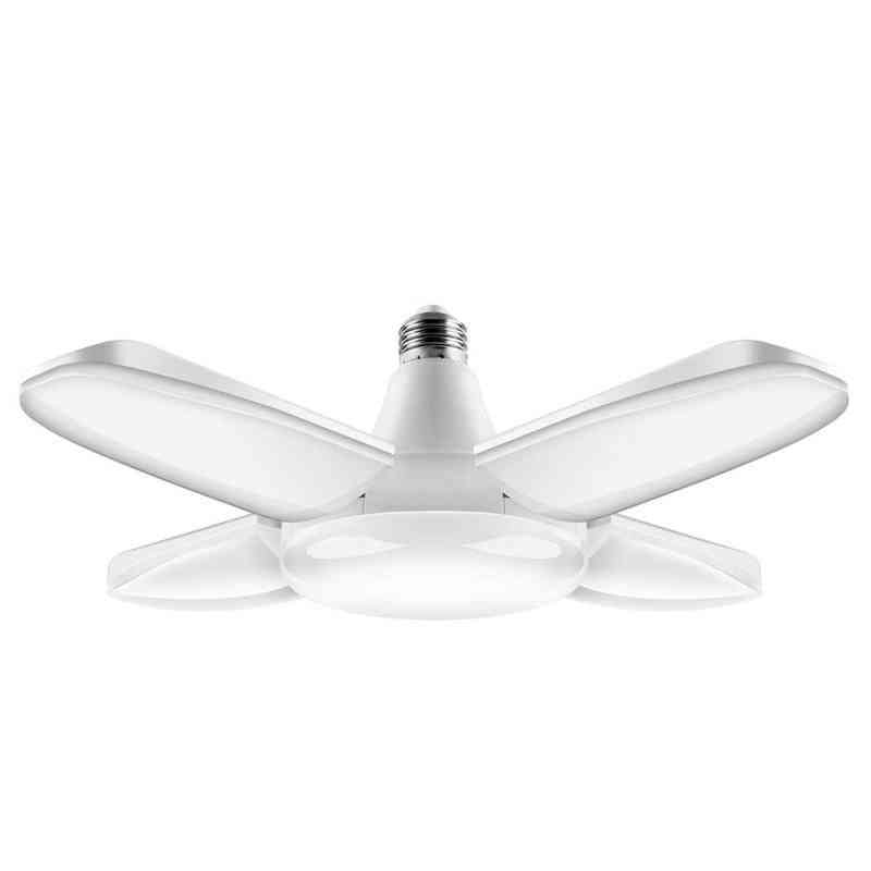 38w Lampada Led Light, Bulb Foldable Fan, Blade Lights For Living Room, Garage Light