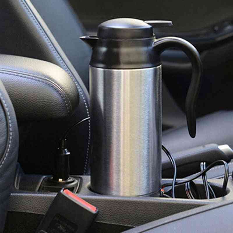 Stainless Steel- Electric Kettle, In-car Travel, Coffee, Tea Heated Mug, Motor Hot Water
