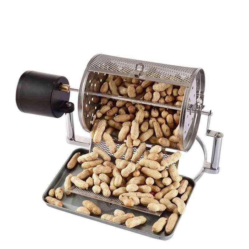 Stainless Steel- Electric Coffee Roaster & Bean Roast Popcorn, Nuts Grains Machine