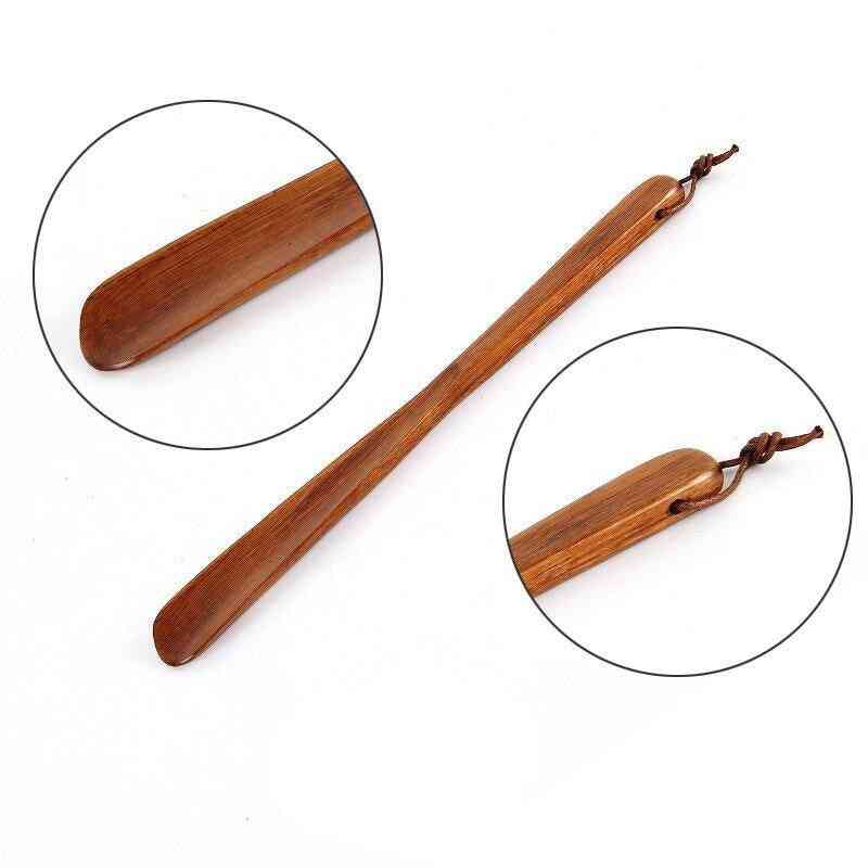 Professional Wooden Flexible Long Handle Shoehorn