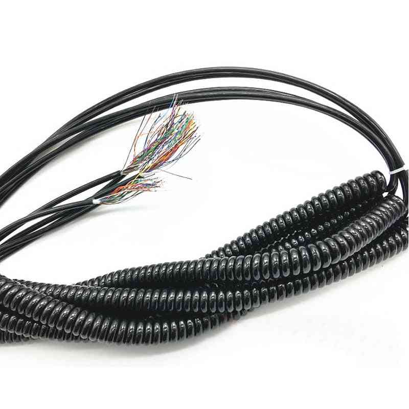 Veer spiraal opgerolde kabel