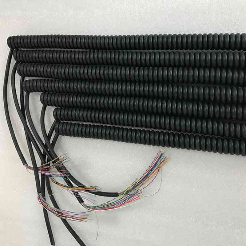 Fjeder spiralformet kabel