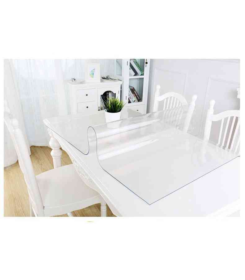 Waterproof Tablecloth, Scrub Transparent Cover
