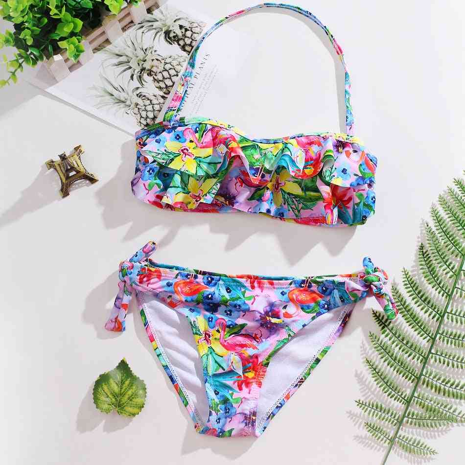Two Piece- Hot Stamping, Swimwear Bathing Swimsuit For Set-2