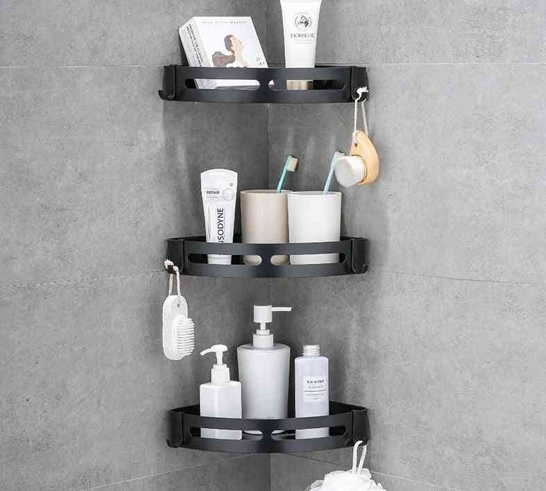 Raft de baie din aluminiu duș, șampon, săpun, rafturi cosmetice, suport rack
