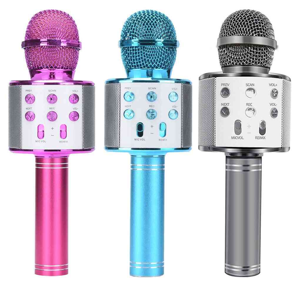 Prenosný bluetooth bezdrôtový reproduktor / karaoke mikrofón