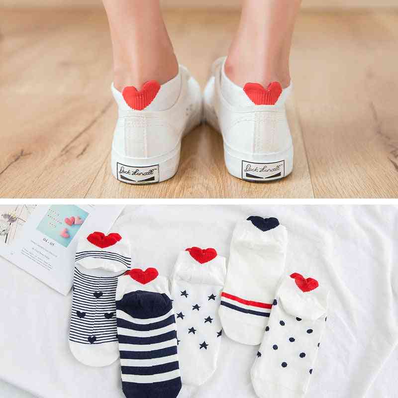 Disney Casual- Cute Cartoon, Animal Invisible Ankle, Cotton Sock For Omen