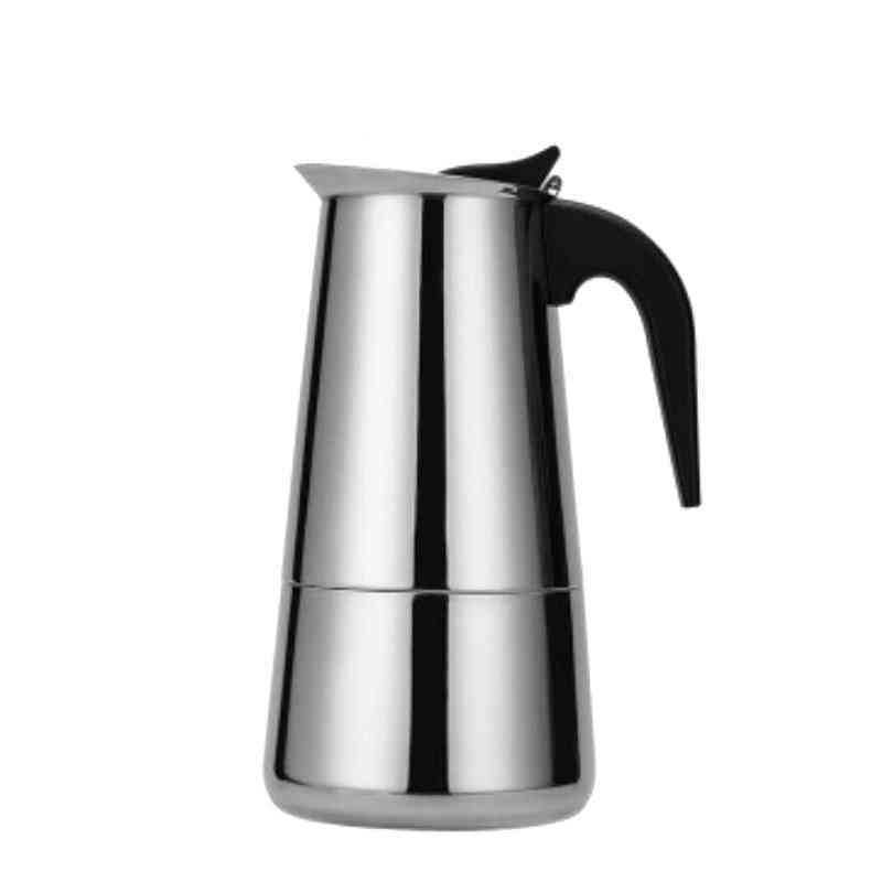 Kopper rustfritt stål moka latte espresso percolator komfyrtopp kaffetrakter