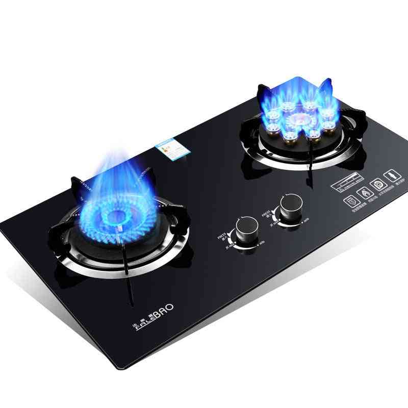 Energy-saving, Dual-cooker Bulit-in Gas Hobs Intense Fire For Kitchen
