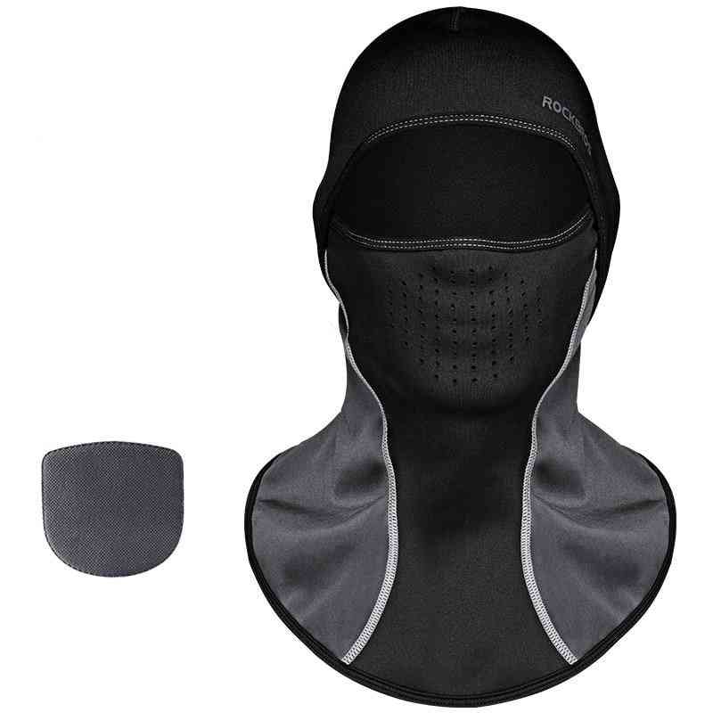 Máscara de esqui de lã térmica de inverno cobertura facial inteira