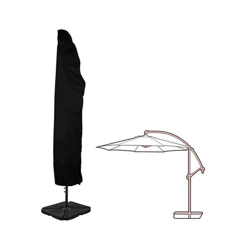 Waterproof- Offset Umbrella Cover With Zipper For Outdoor Garden, Banana Cantilever