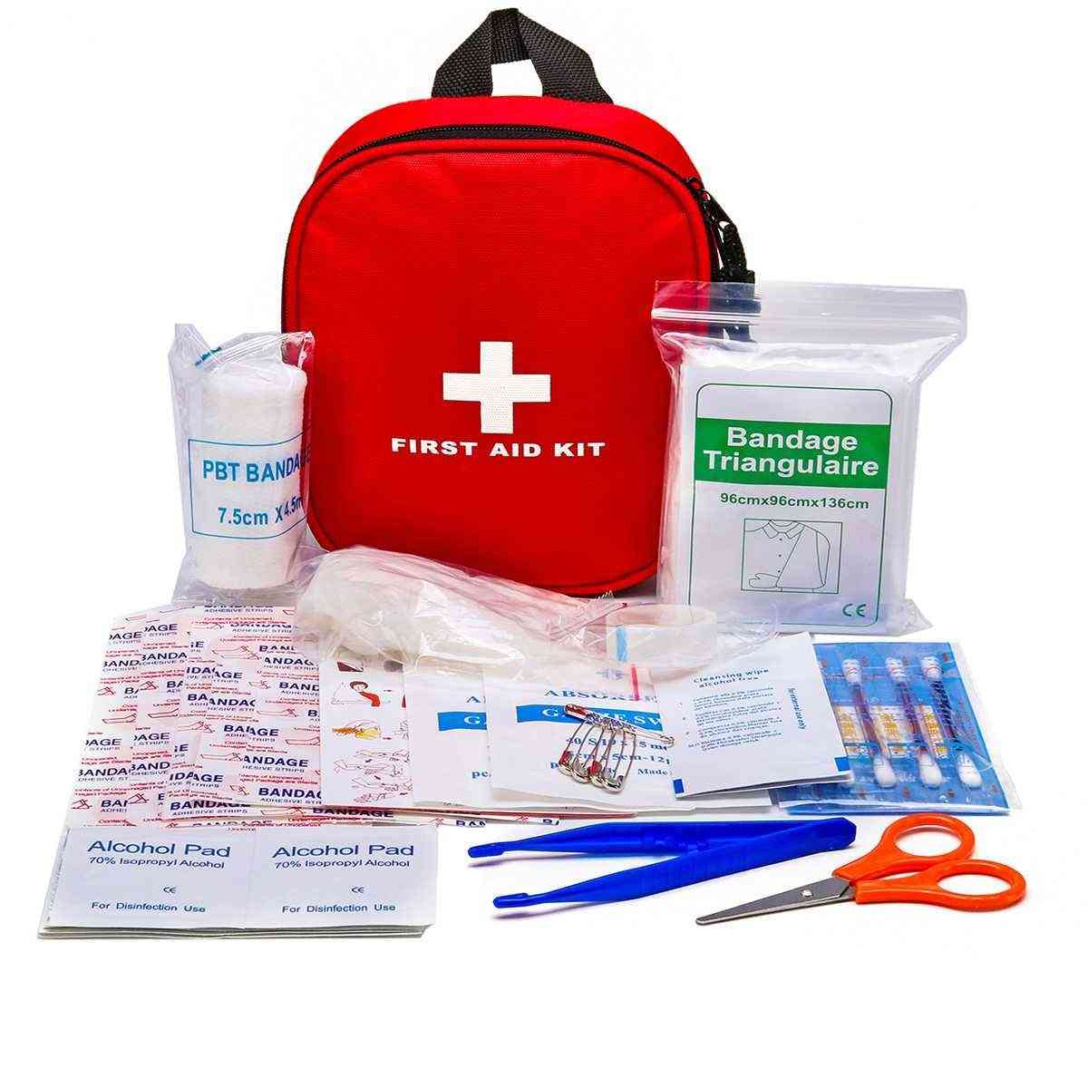 Tragbares Notfall-Überlebens-Erste-Hilfe-Set für Outdoor-Camping-Wandern medizinische Tasche