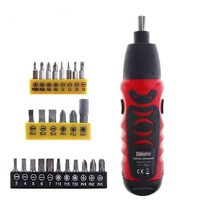 Mini Electric Screwdriver Battery Operated Cordless Screw Driver Drill