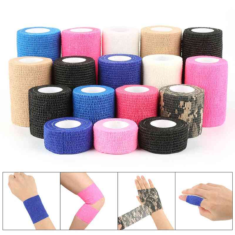 Self-adhesive Bandage First Aid Kit- Sports Body Gauze Vet, Protection Emergency Tape