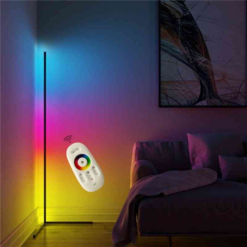 Remote Control Colorful Led Floor Modern Corner Atmosphere Standing Lamp