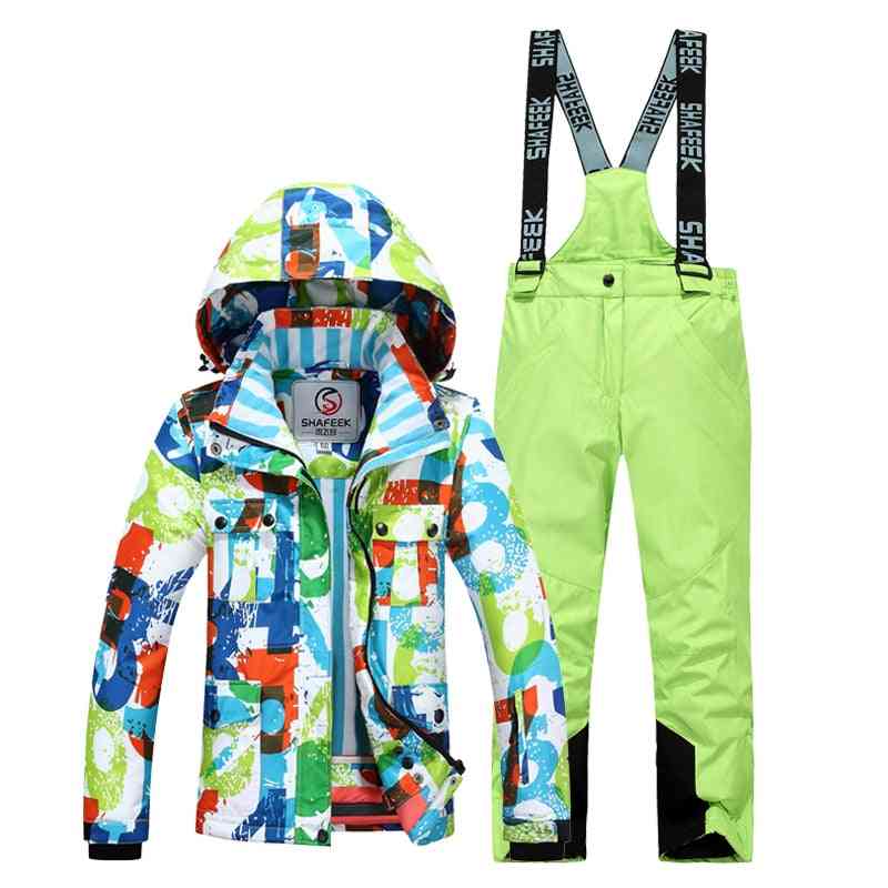 Zimowe ciepłe kurtki narciarskie i spodnie snowboardowe komplet 1