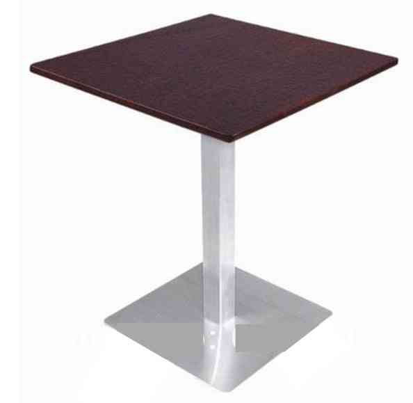 Coffee Table, Stainless Steel Base And Mdf Top