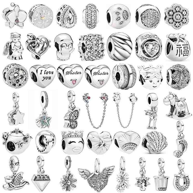 Pandora Charms Bracelets, Women Beads Jewelry Accessories, Pendant