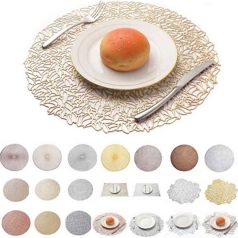 Pvc Round Placemat- Kitchen Dining Table Mat